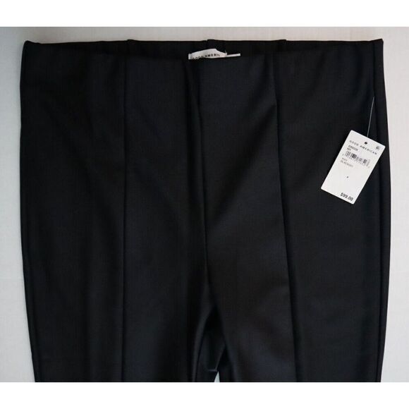 Good American GS0335-001 Women Sz 4/XL Black Disco Boss High Waist Leggings - Picture 6 of 10